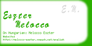 eszter melocco business card